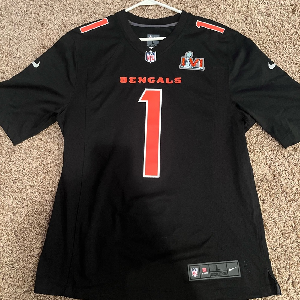 NFL Black and Orange Bengals Jersey